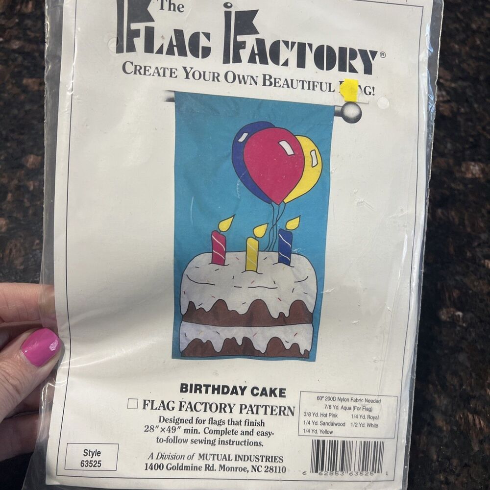 Flag Factory︱Birthday Cake︱28x49︱Summer︱Kit︱Create your own flag